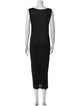 Pleats Please Issey Miyake Scoop Neck Long Dress