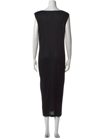 Pleats Please Issey Miyake Tie-Dye Print Long Dress