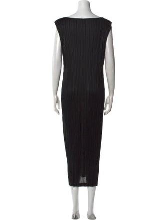 Pleats Please Issey Miyake Tie-Dye Print Long Dress