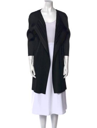 Pleats Please Issey Miyake Open Front Sweater