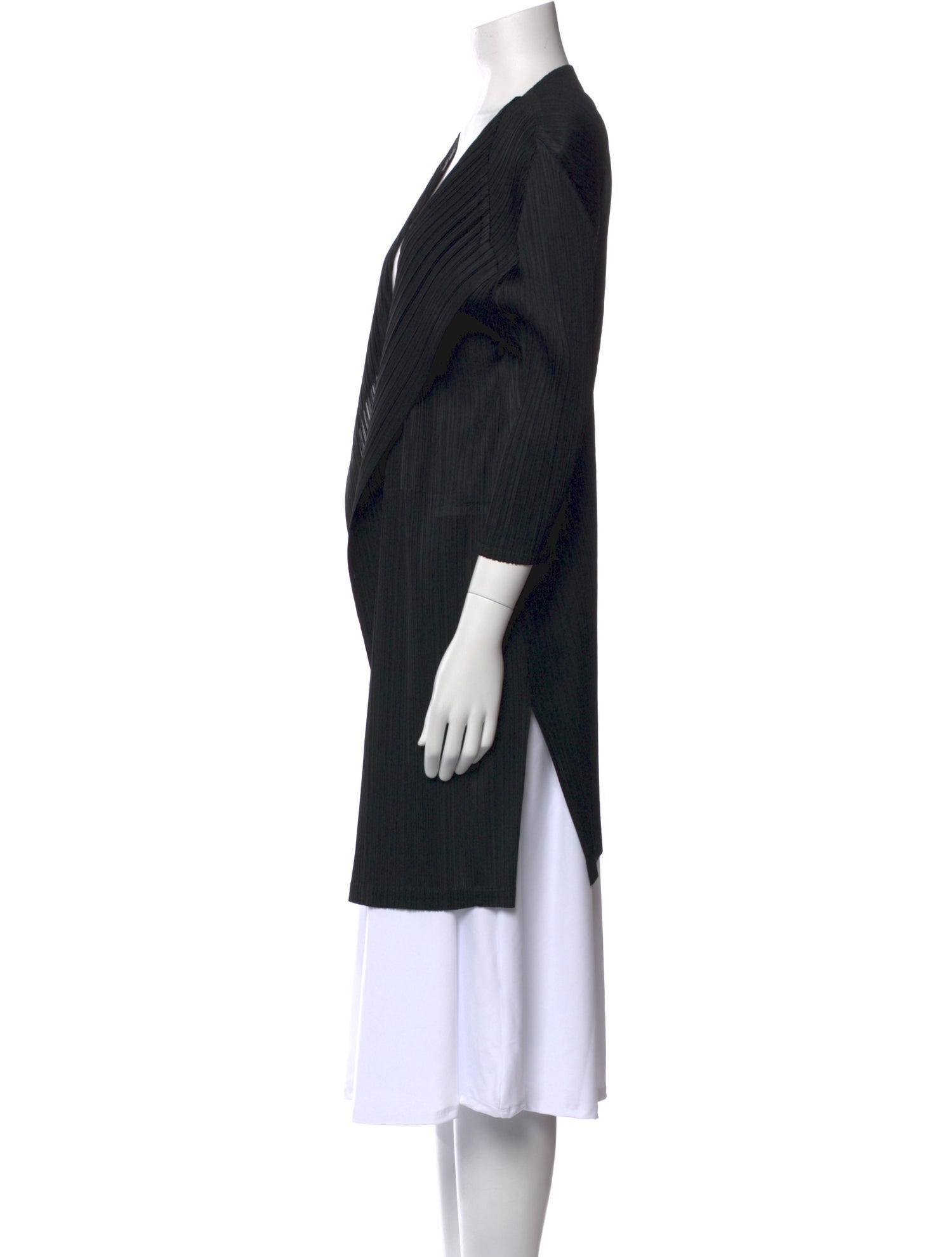 Pleats Please Issey Miyake Open Front Sweater