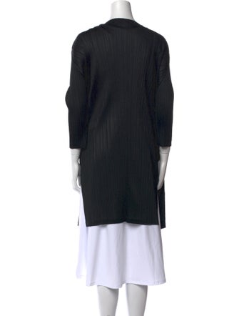 Pleats Please Issey Miyake Open Front Sweater