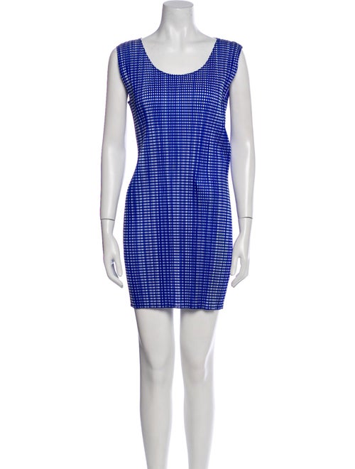 Pleats Please Issey Miyake Printed Mini Dress
