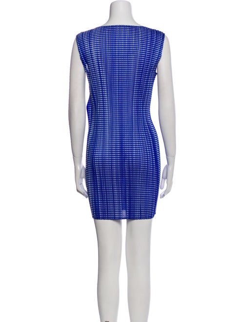 Pleats Please Issey Miyake Printed Mini Dress