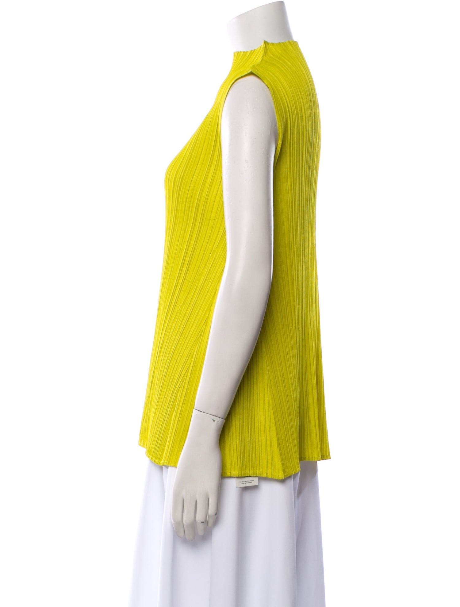 Pleats Please Issey Miyake Mock Neck Sleeveless Top