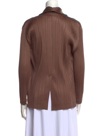 Pleats Please Issey Miyake Long Sleeve Blouse