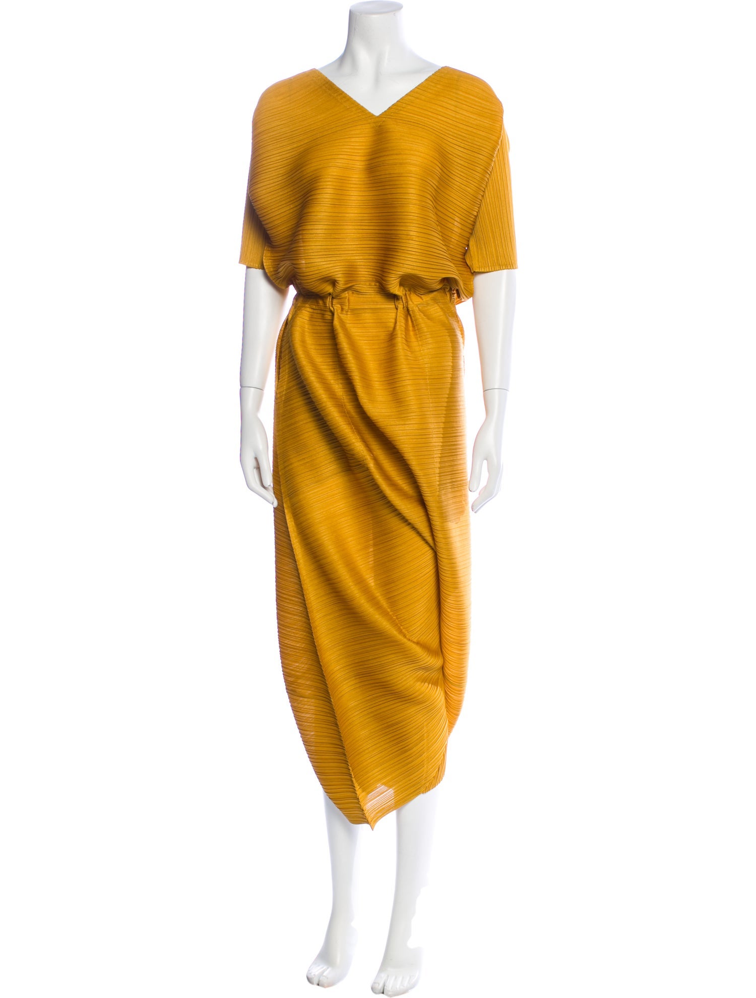 Pleats Please Issey Miyake V-Neck Jumpsuit