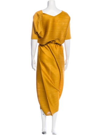 Pleats Please Issey Miyake V-Neck Jumpsuit