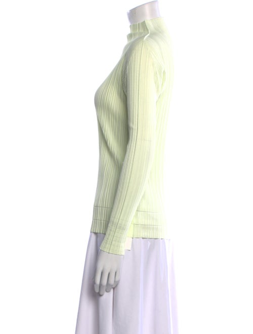 Pleats Please Issey Miyake Mock Neck Long Sleeve Top