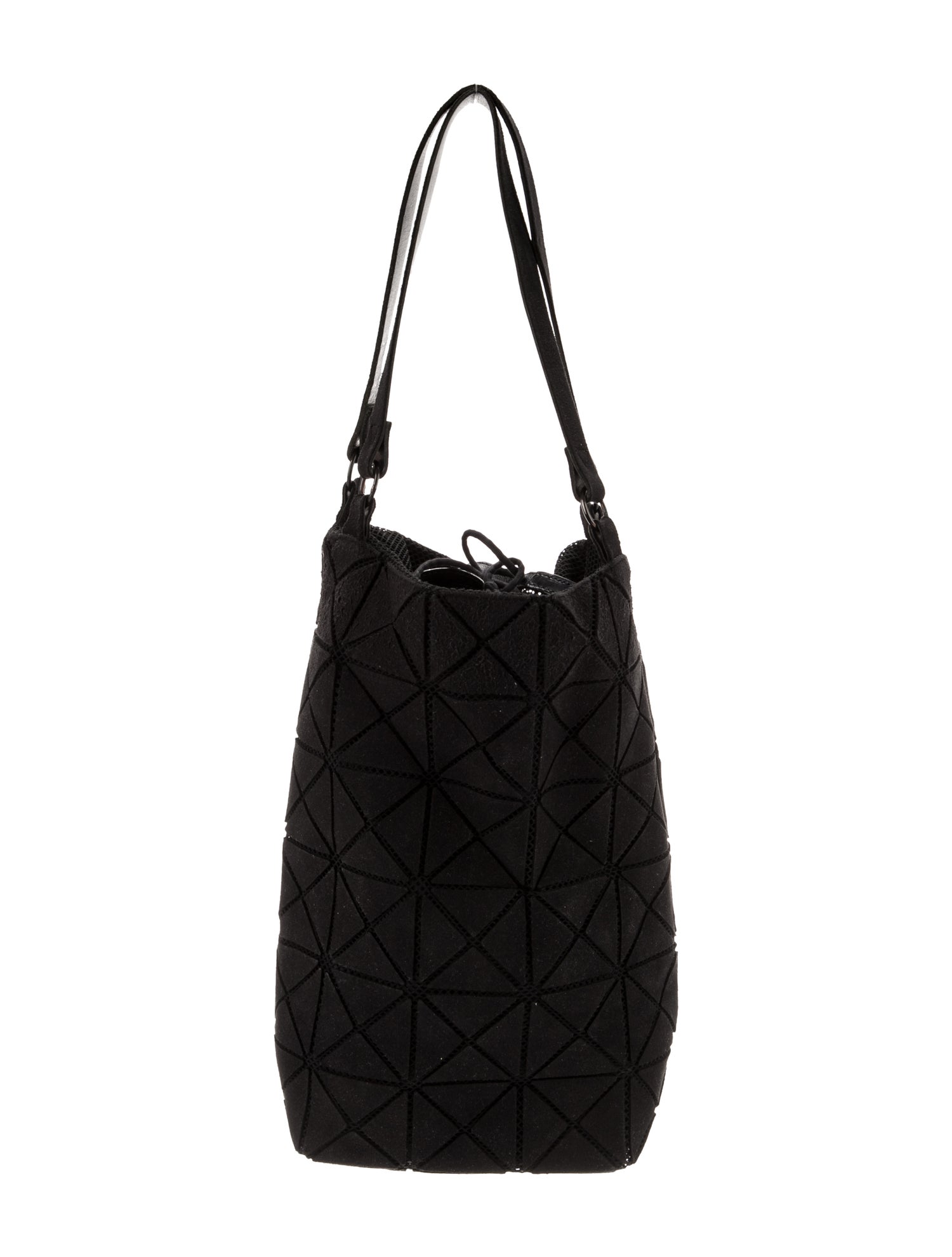 Pleats Please Issey Miyake Suede Bucket Bag