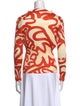 Pleats Please Issey Miyake Printed Bateau Neckline Sweatshirt