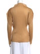 Pleats Please Issey Miyake Mock Neck Long Sleeve Top
