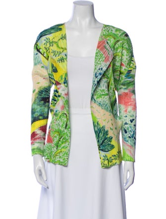 Pleats Please Issey Miyake Printed Evening Jacket