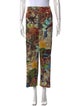 Pleats Please Issey Miyake Floral Print Wide Leg Pants
