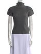 Pleats Please Issey Miyake Turtleneck Short Sleeve Top