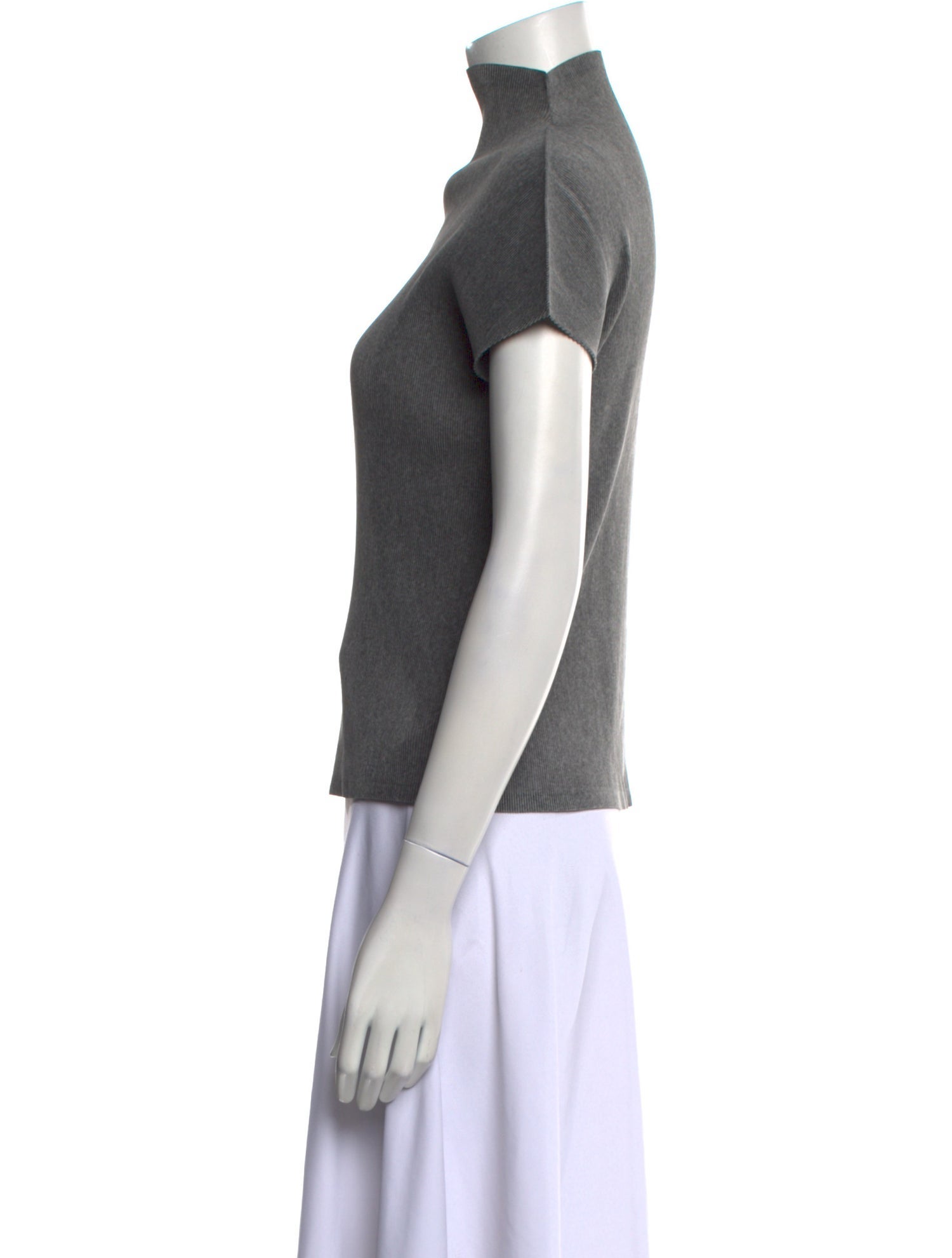 Pleats Please Issey Miyake Turtleneck Short Sleeve Top