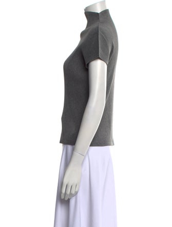 Pleats Please Issey Miyake Turtleneck Short Sleeve Top