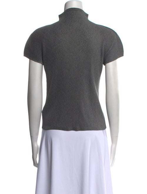 Pleats Please Issey Miyake Turtleneck Short Sleeve Top