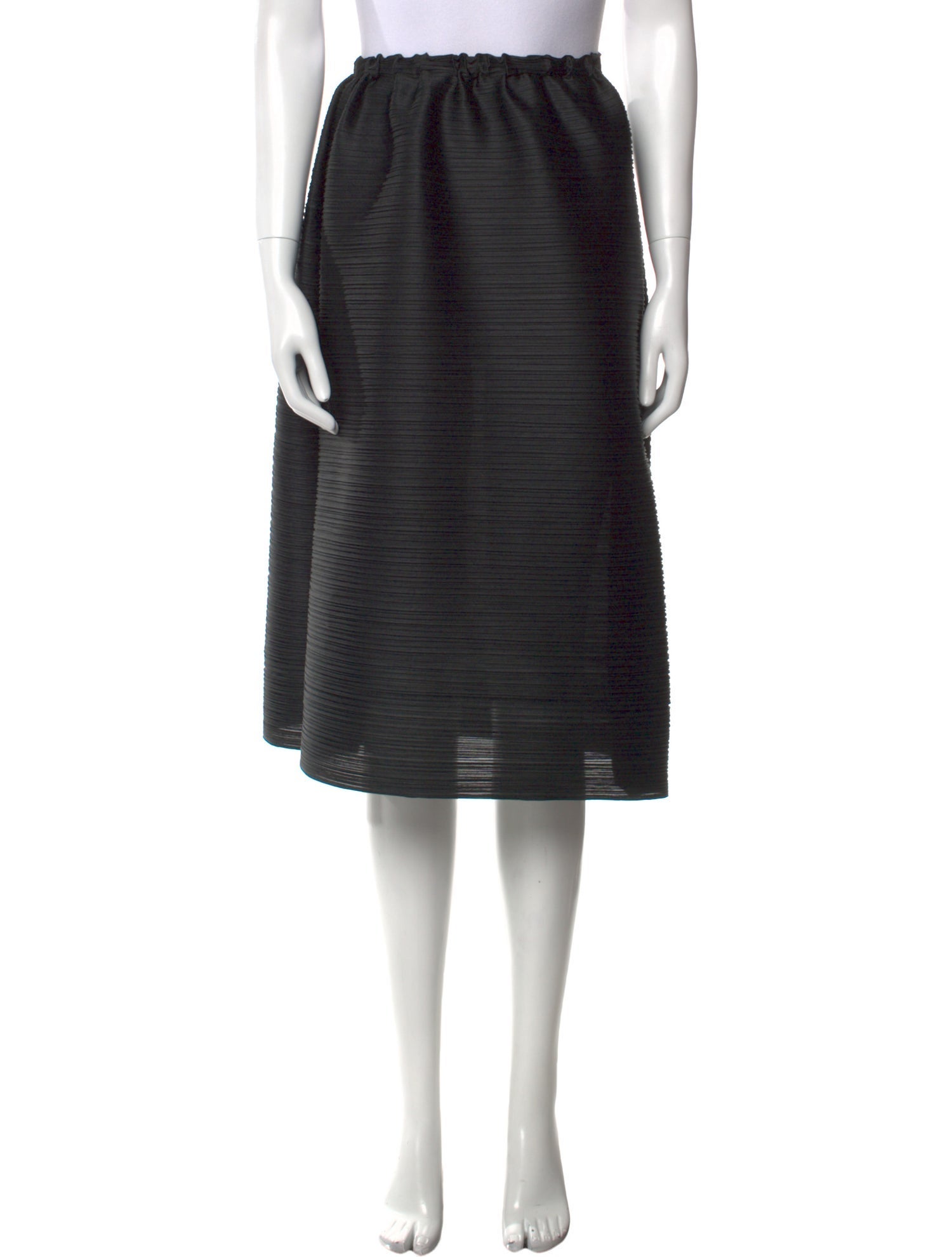 Pleats Please Issey Miyake Pleated Accents Knee-Length Skirt