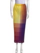 Pleats Please Issey Miyake Colorblock Pattern Midi Length Skirt