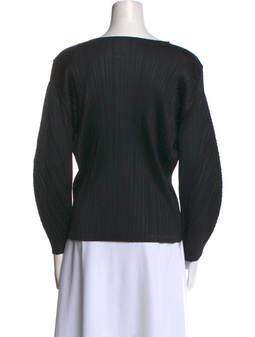 Pleats Please Issey Miyake Scoop Neck Long Sleeve Sweatshirt