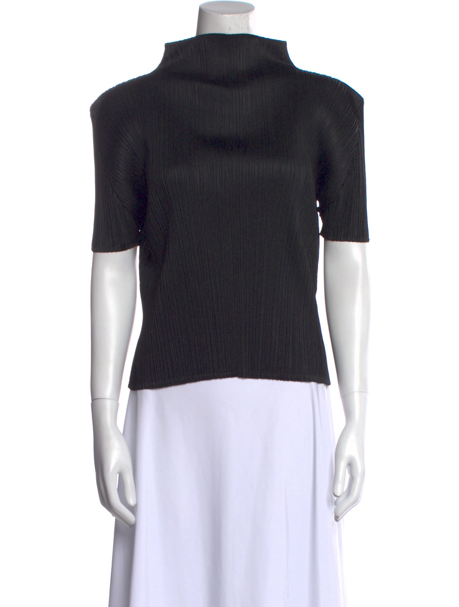 Pleats Please Issey Miyake Vintage Mock Neck Top