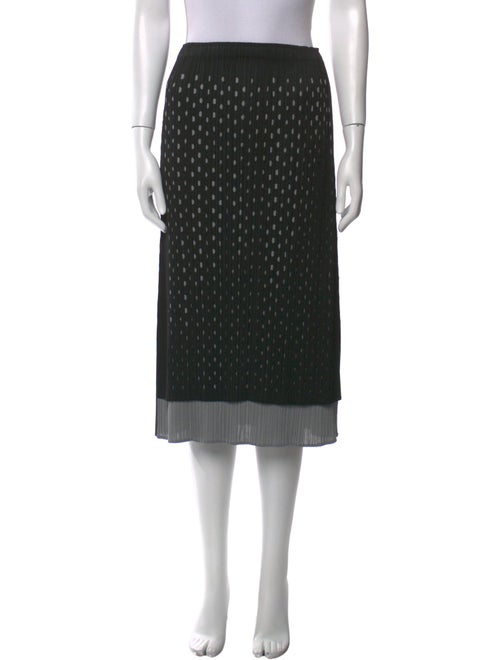 Pleats Please Issey Miyake Polka Dot Print Knee-Length Skirt