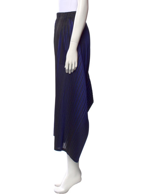 Pleats Please Issey Miyake Striped Wide Leg Pants