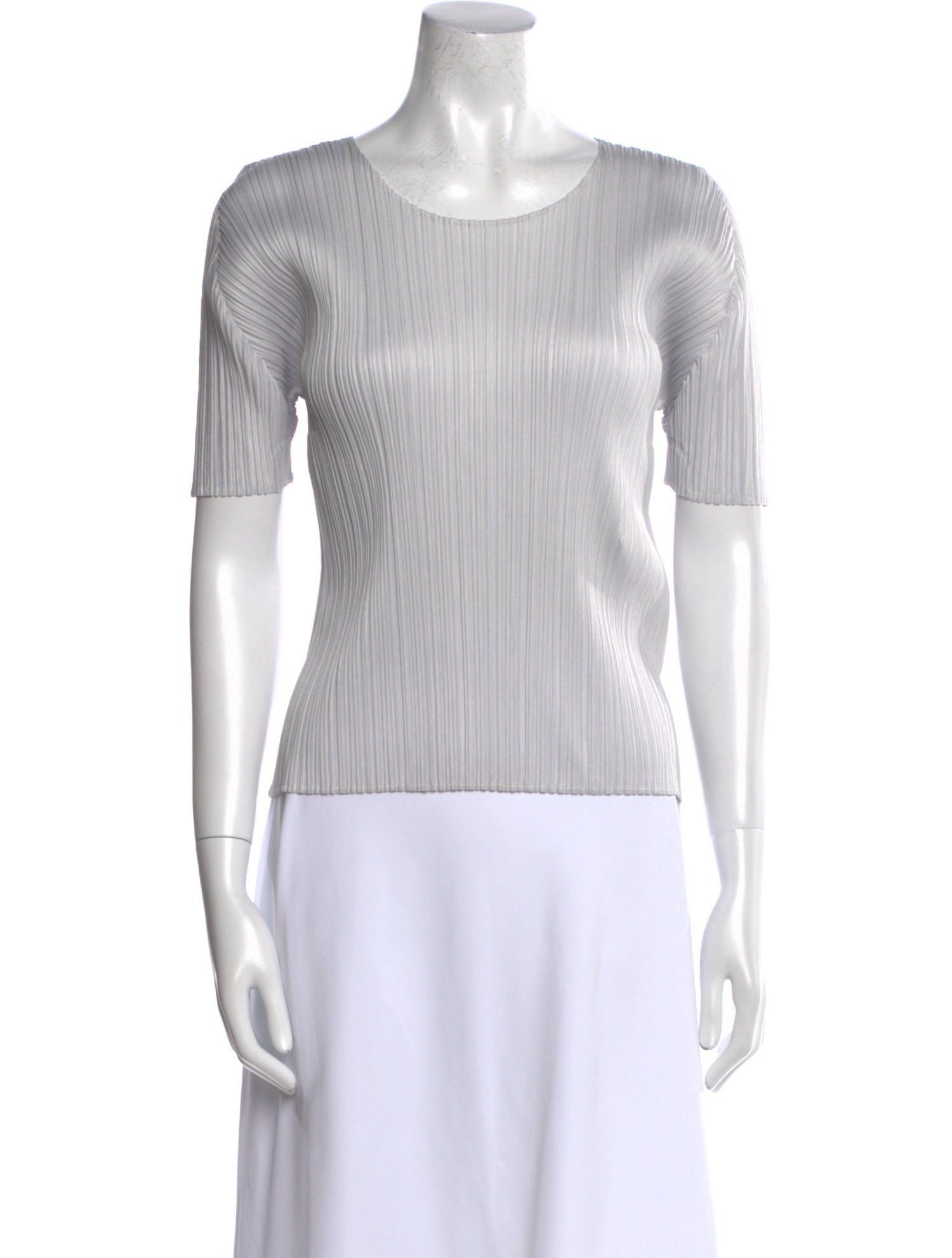Pleats Please Issey Miyake Crew Neck Short Sleeve Top