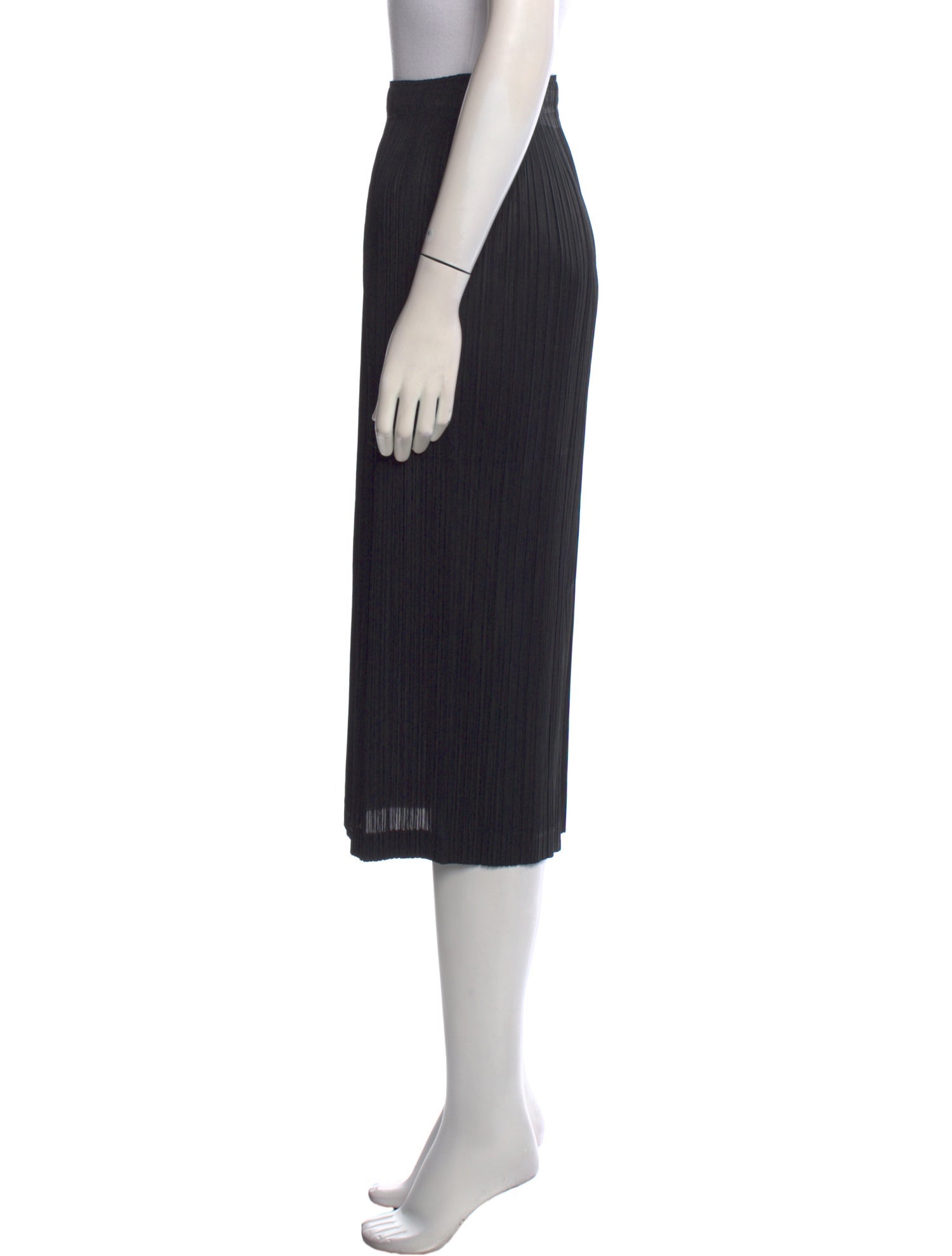 Pleats Please Issey Miyake Pleated Accents Midi Length Skirt