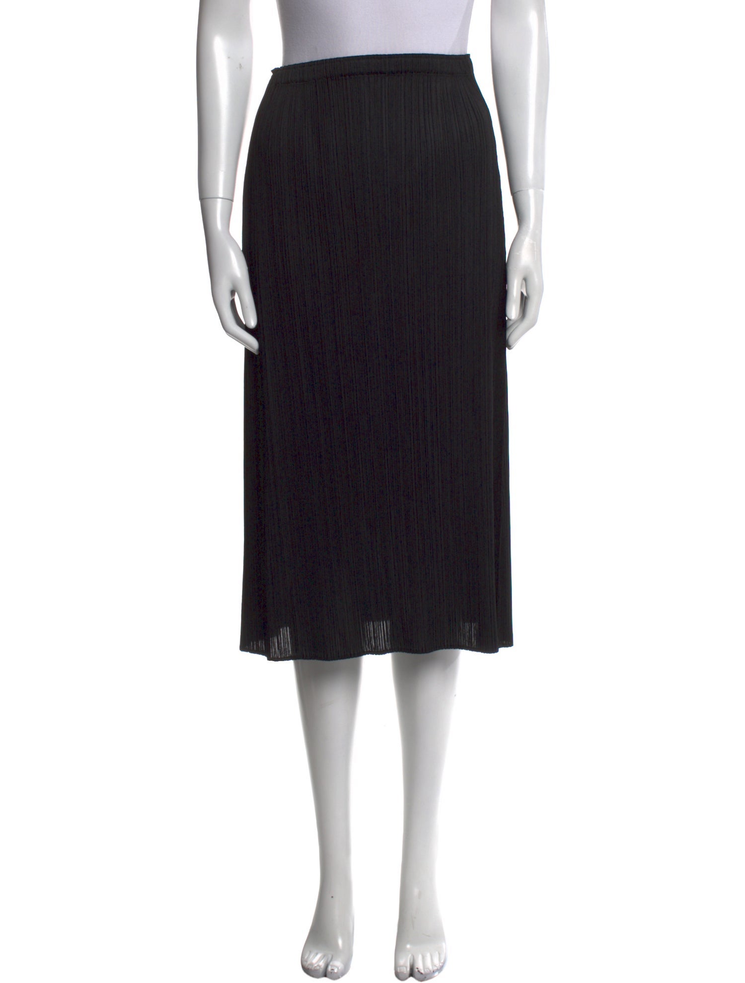 Pleats Please Issey Miyake Pleated Accents Midi Length Skirt