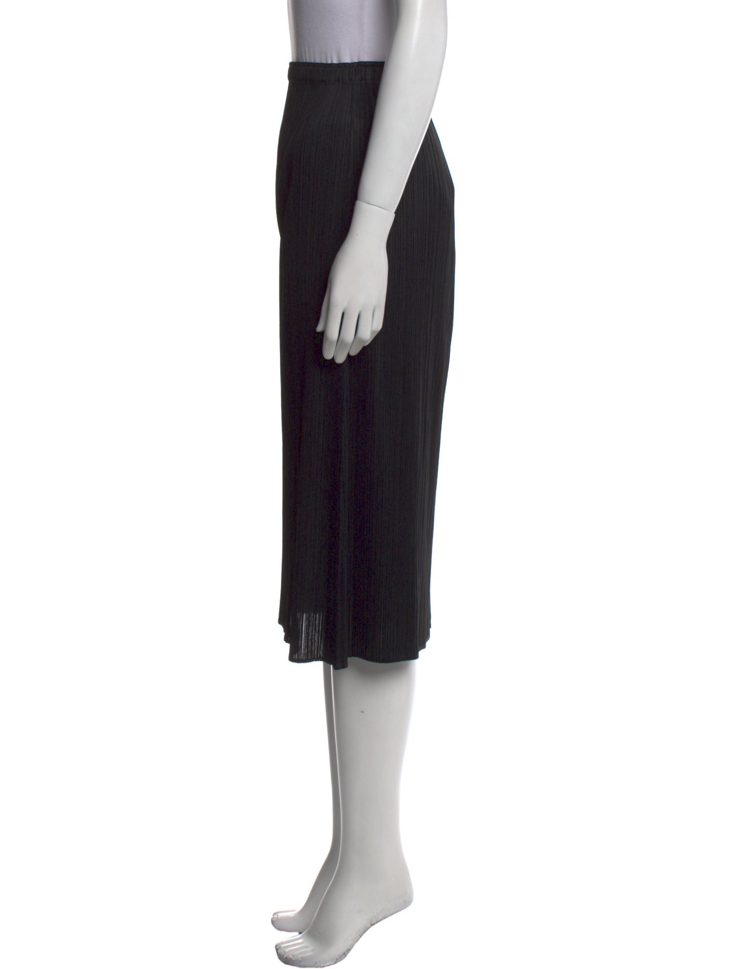 Pleats Please Issey Miyake Pleated Accents Midi Length Skirt