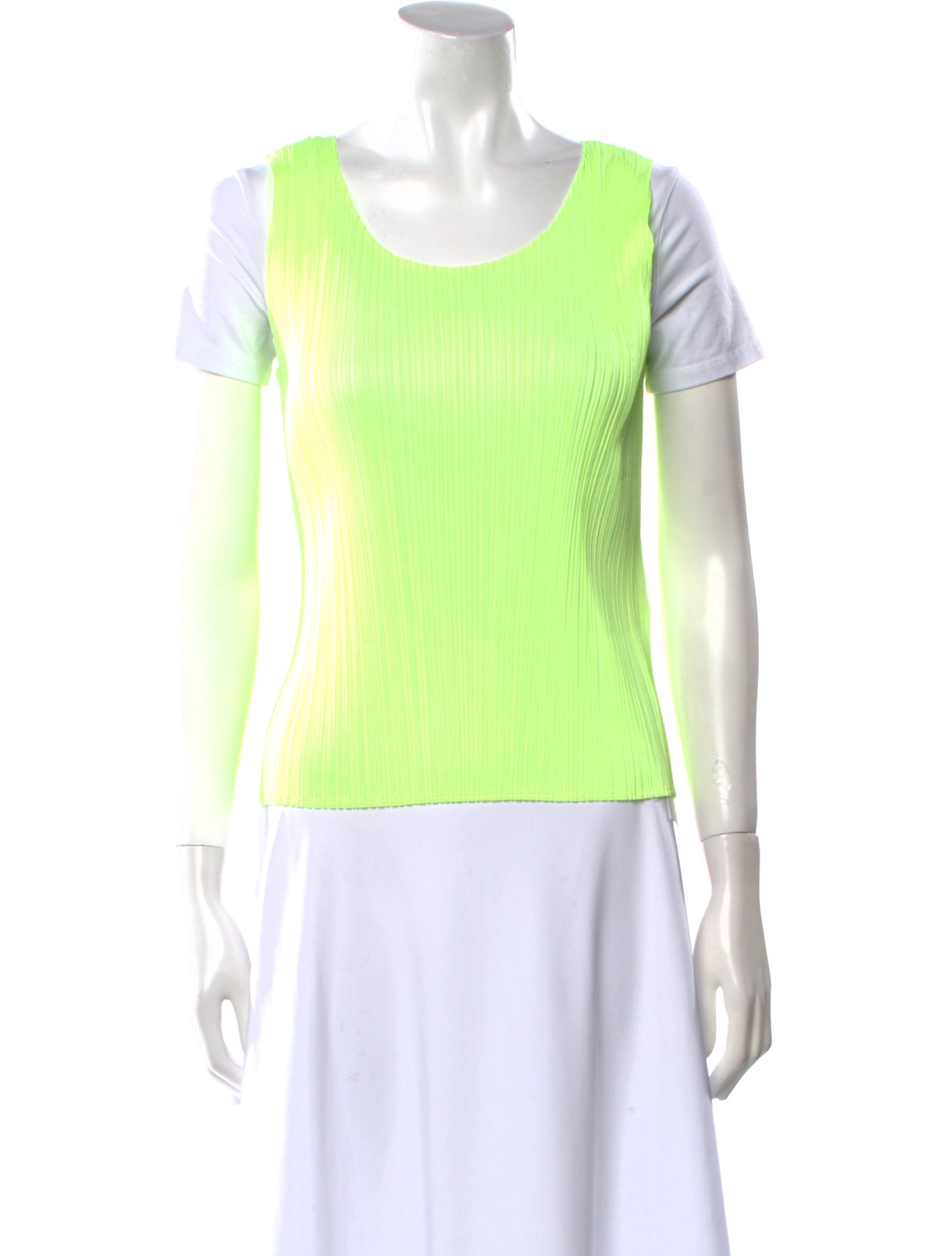 Pleats Please Issey Miyake Scoop Neck Short Sleeve T-Shirt w/ Tags