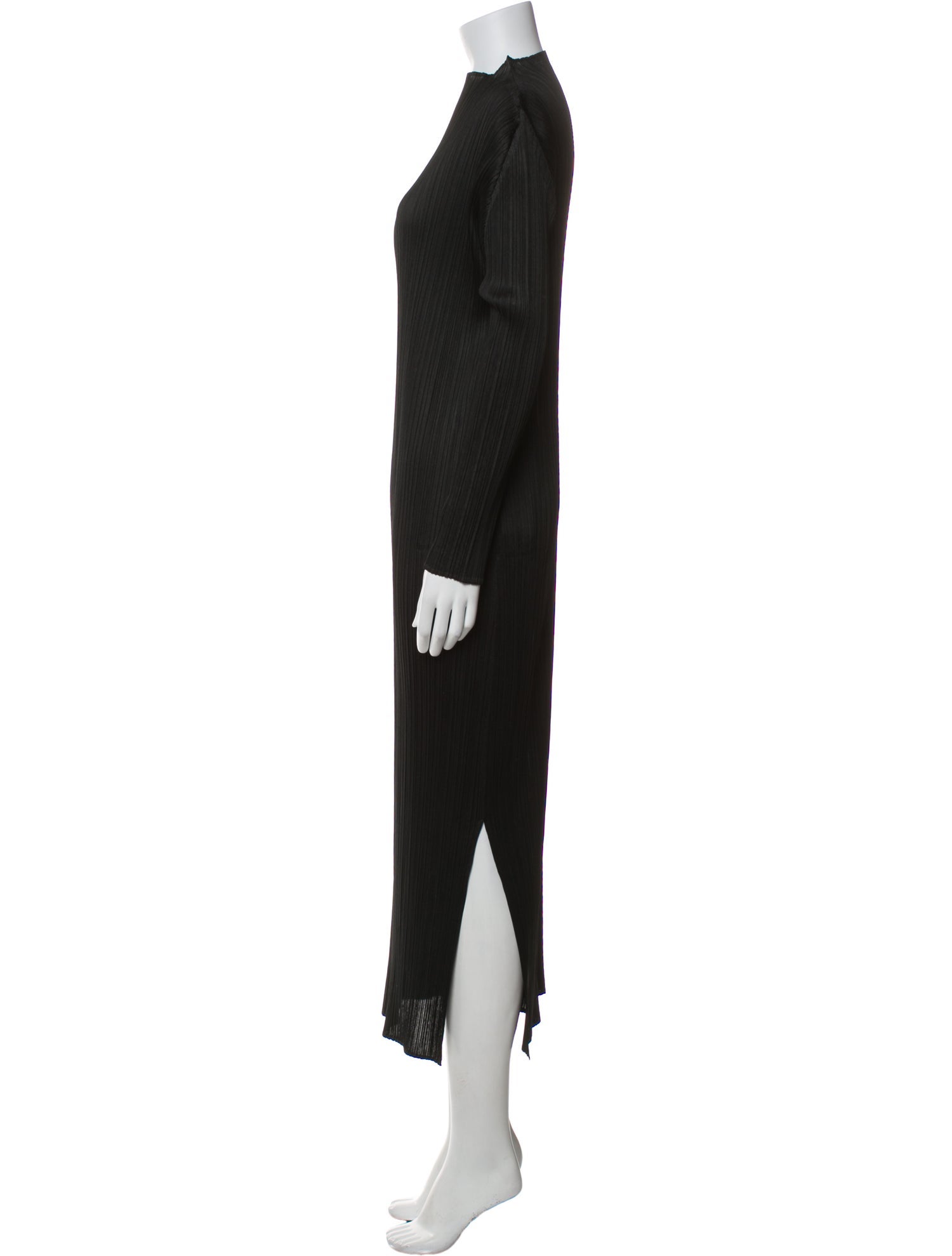 Pleats Please Issey Miyake Turtleneck Long Dress
