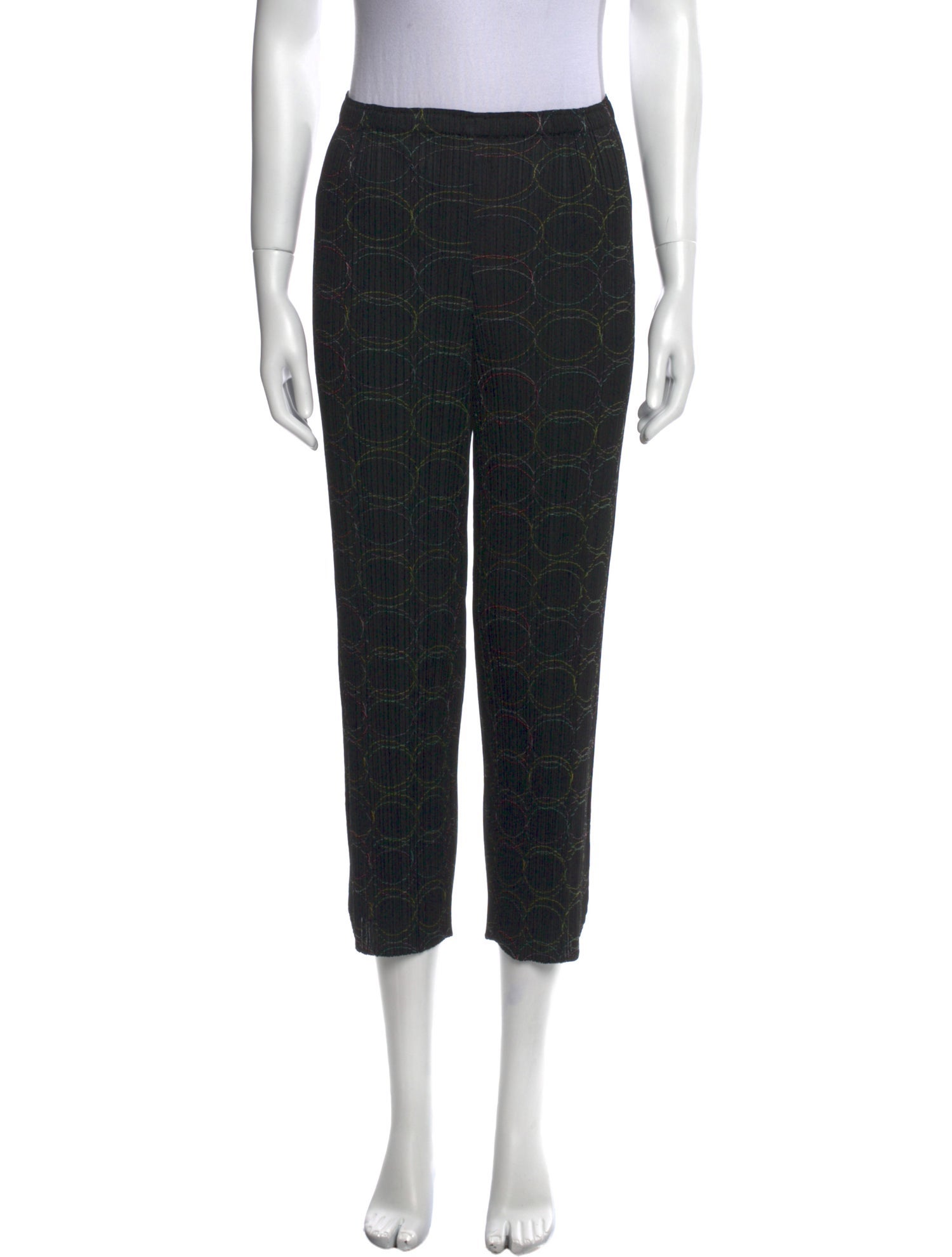 Pleats Please Issey Miyake Printed Straight Leg Pants