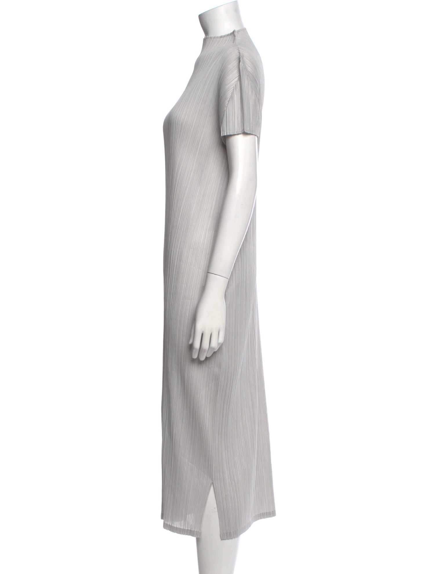 Pleats Please Issey Miyake Turtleneck Midi Length Dress
