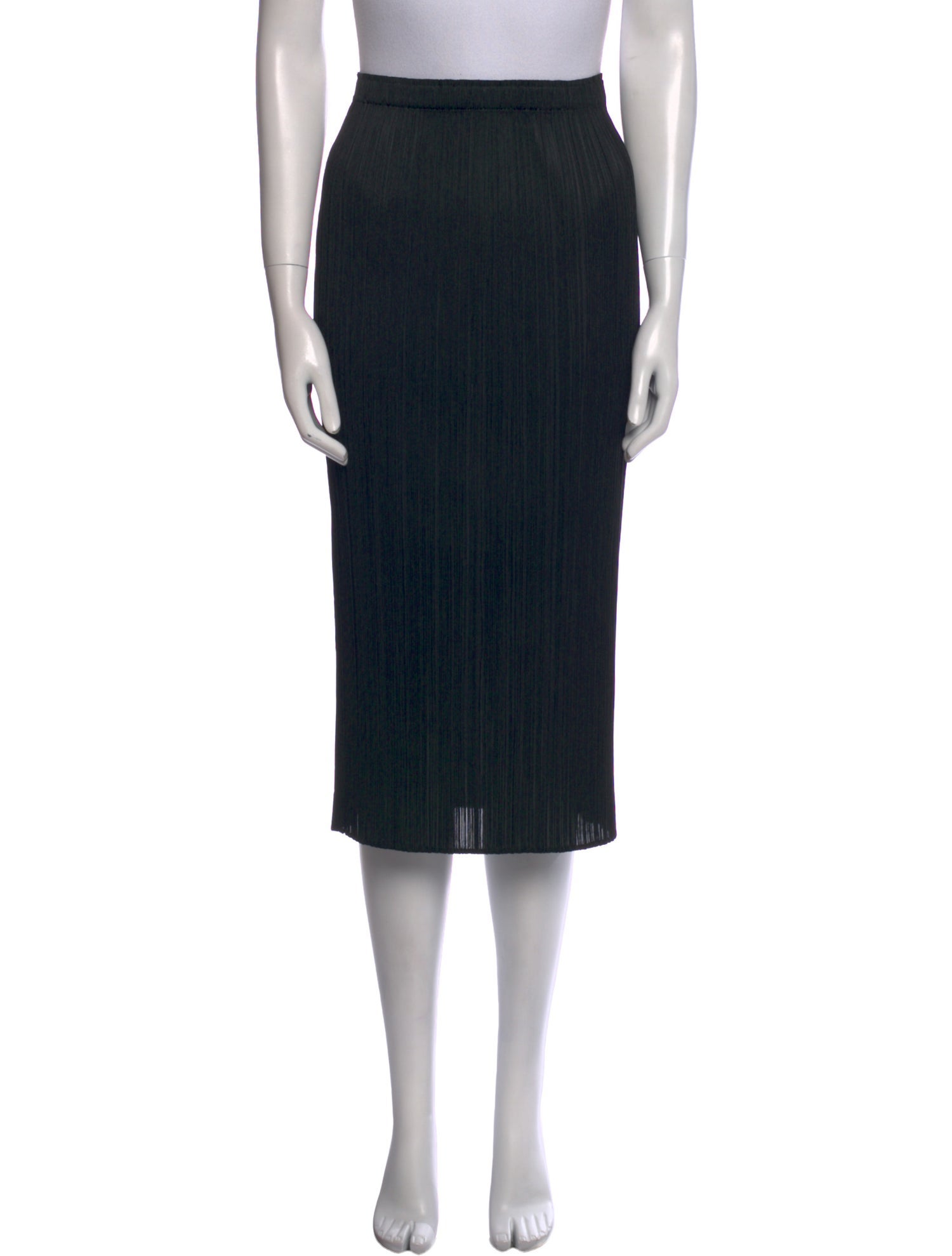 Pleats Please Issey Miyake Pleated Accents Midi Length Skirt