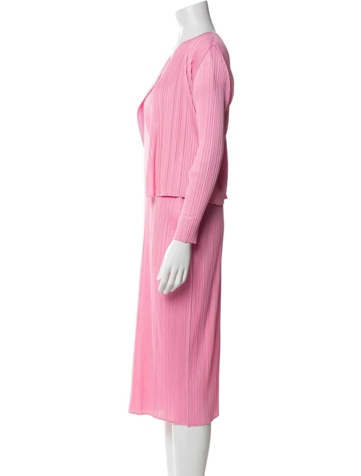Pleats Please Issey Miyake Pleated Accents Dress Set