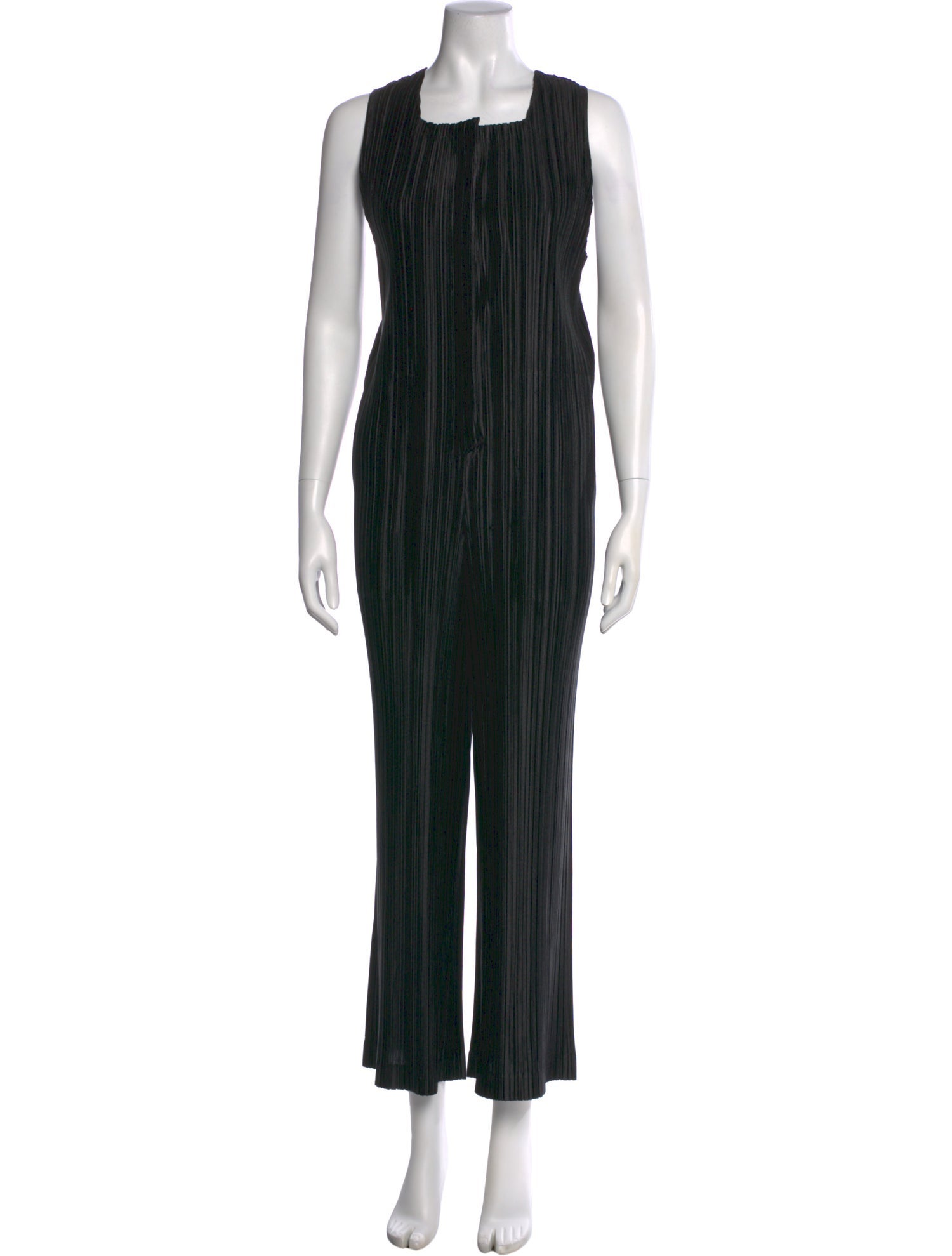 Pleats Please Issey Miyake Square Neckline Jumpsuit
