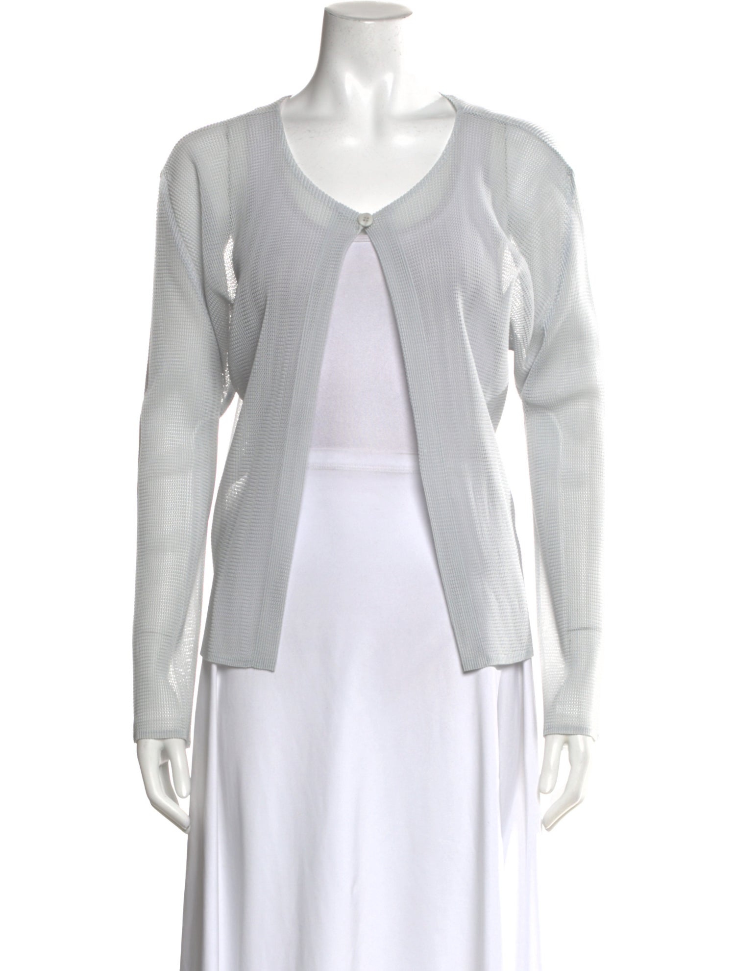 Pleats Please Issey Miyake V-Neck Sweater