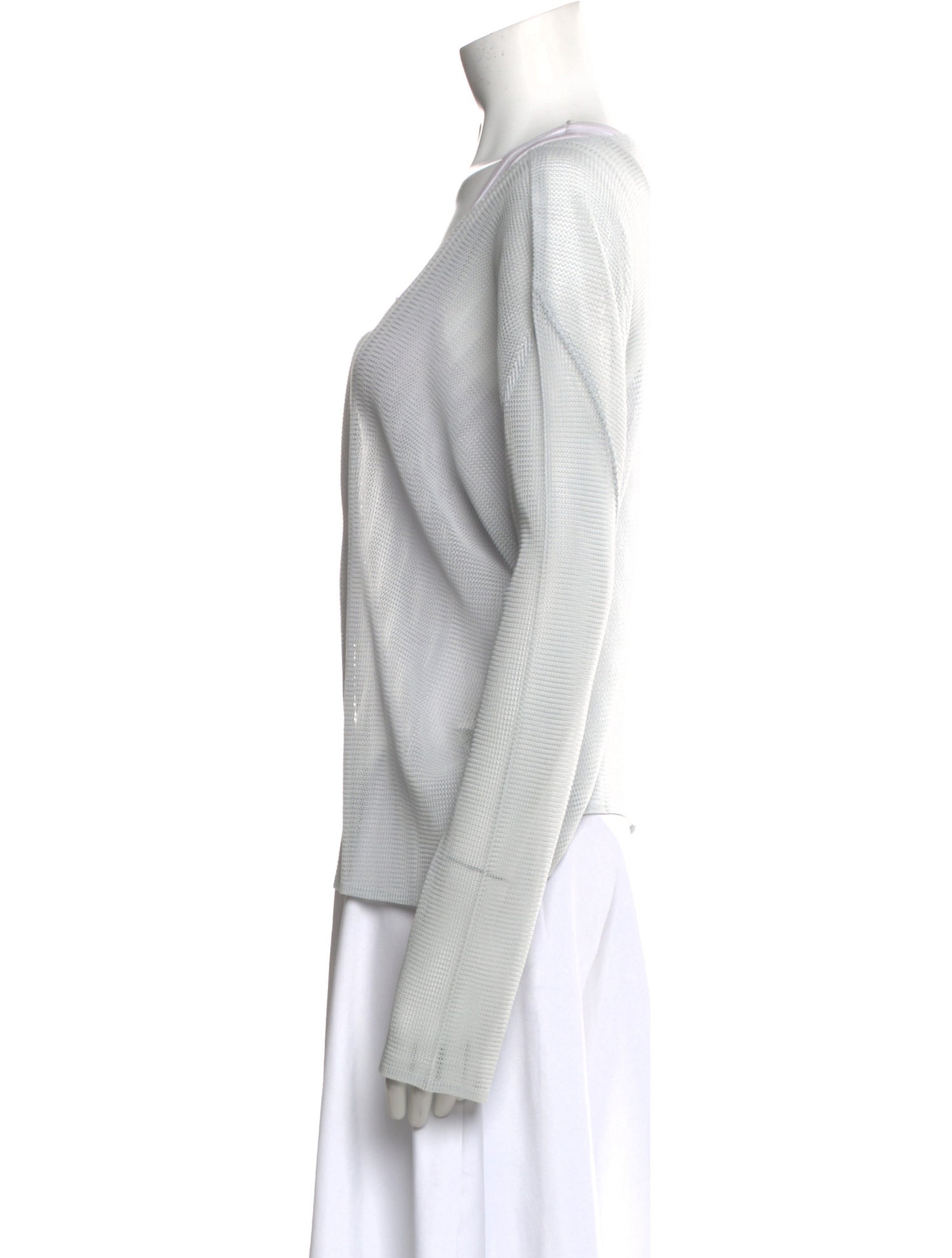 Pleats Please Issey Miyake V-Neck Sweater