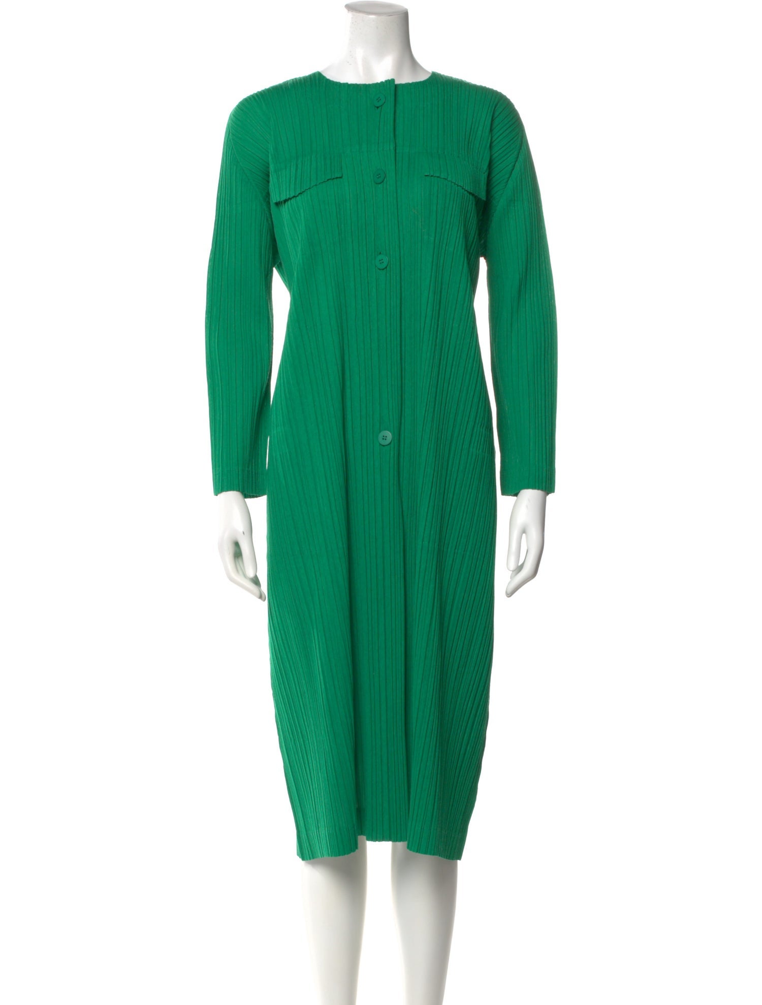 Pleats Please Issey Miyake Bateau Neckline Knee-Length Dress - Black Dresses,  Clothing - PLT37819 | The RealReal