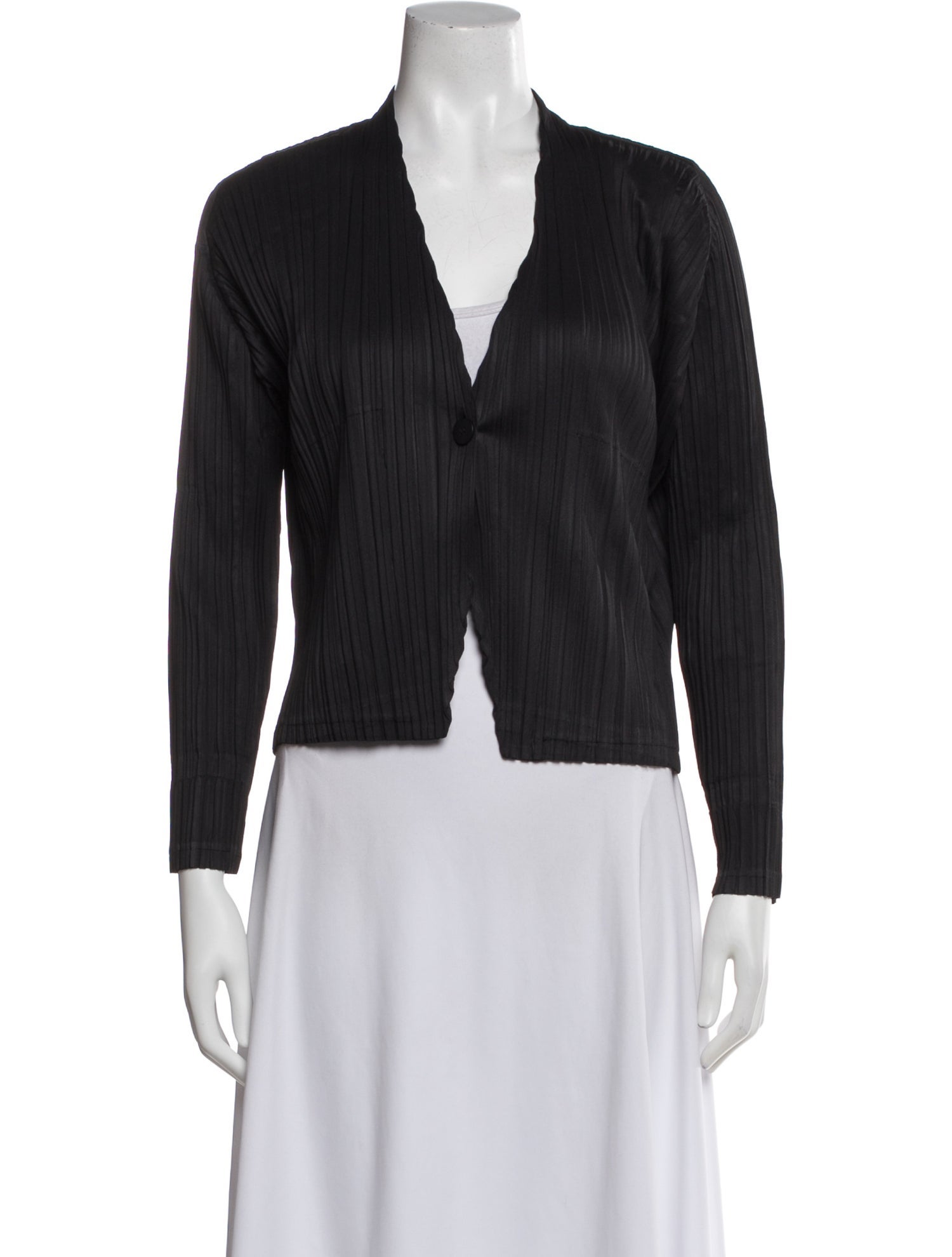 Pleats Please Issey Miyake Striped Blazer