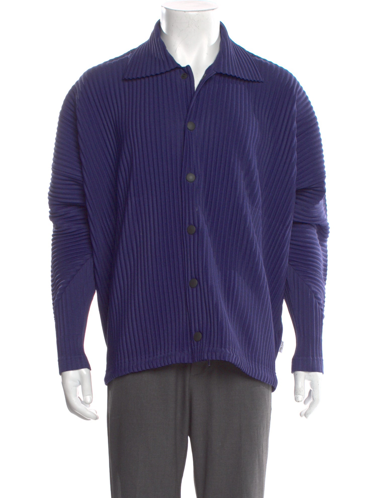 Pleats Please Issey Miyake Striped Long Sleeve Shirt