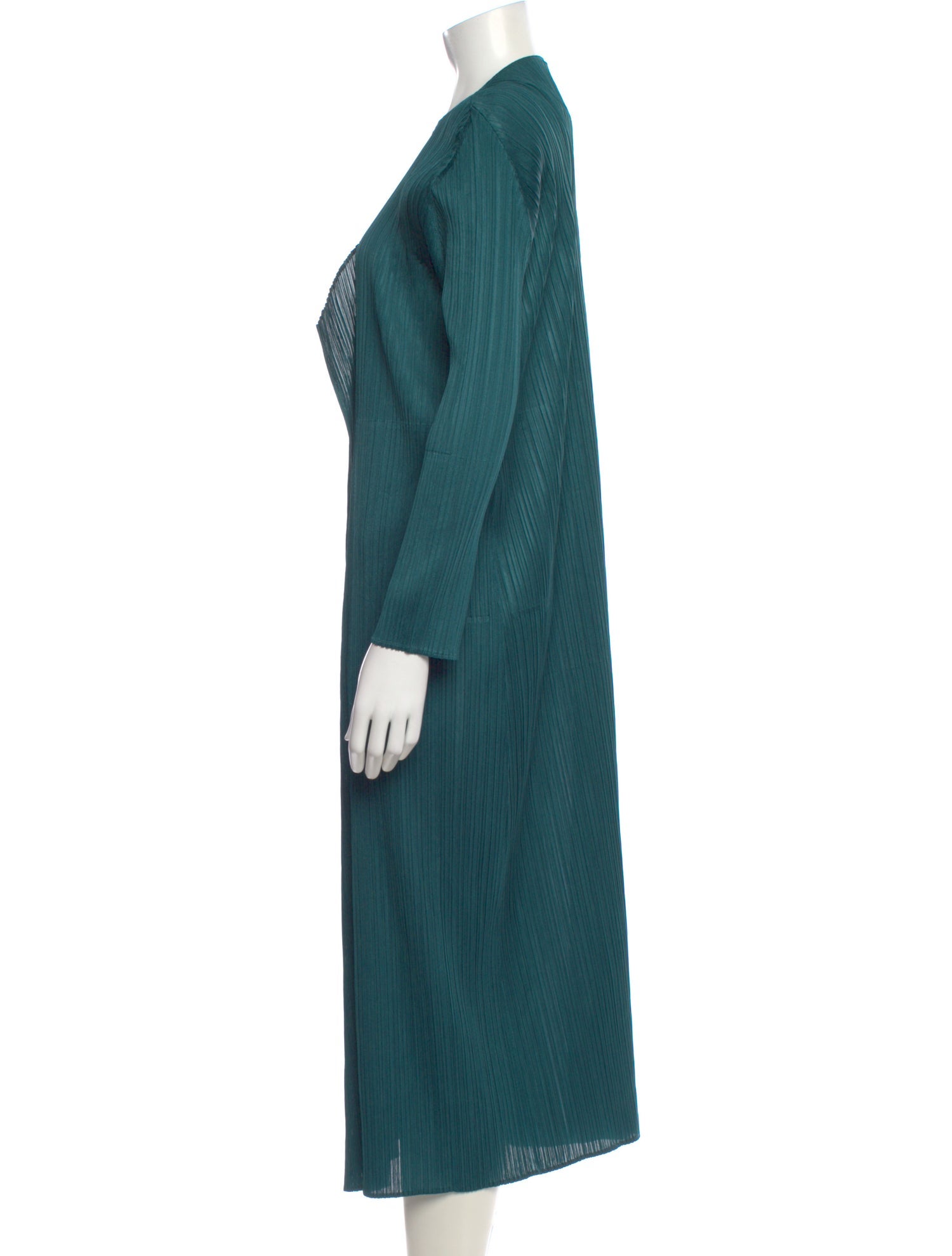 Pleats Please Issey Miyake V-Neck Long Dress