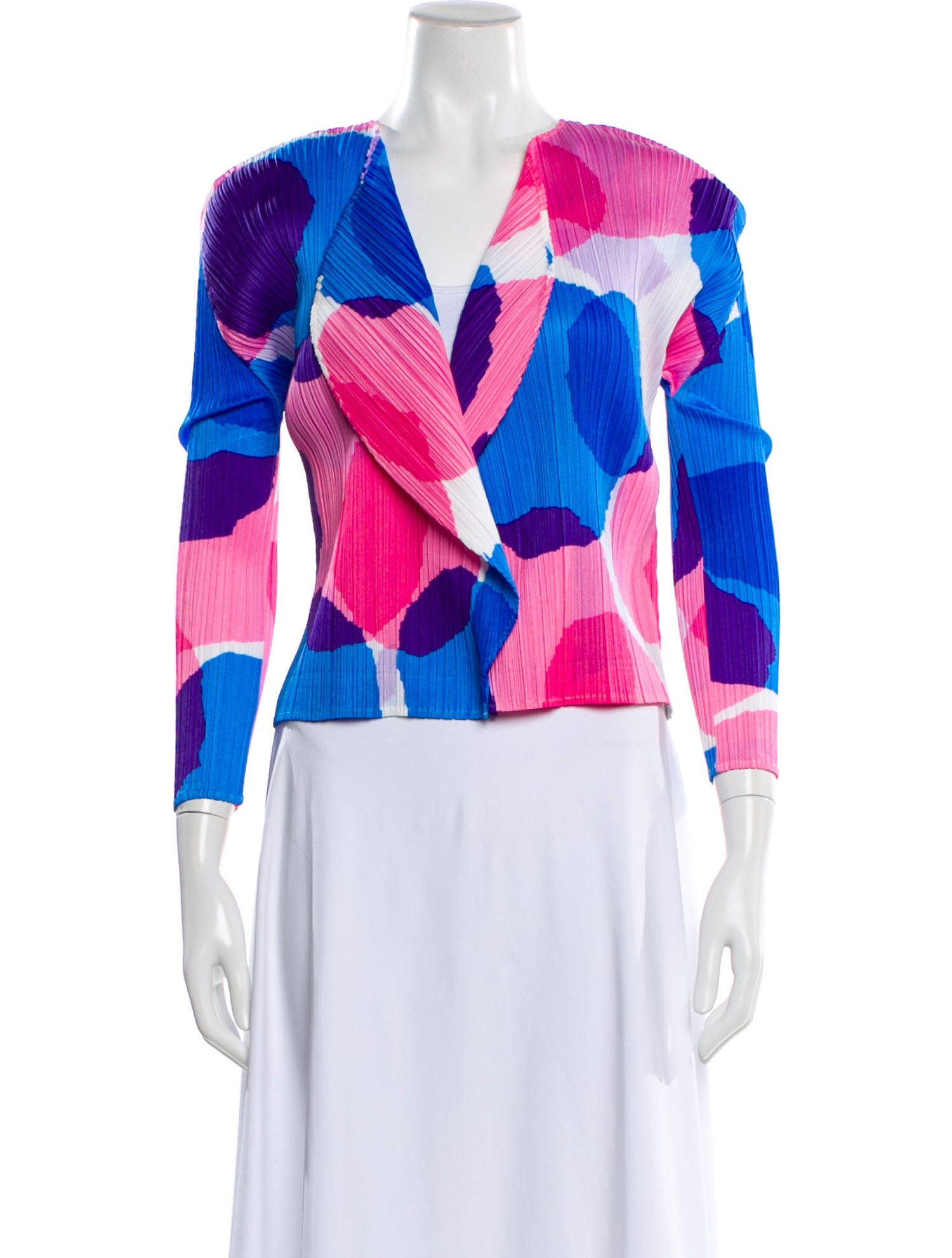 Pleats Please Issey Miyake 2008 Printed Jacket