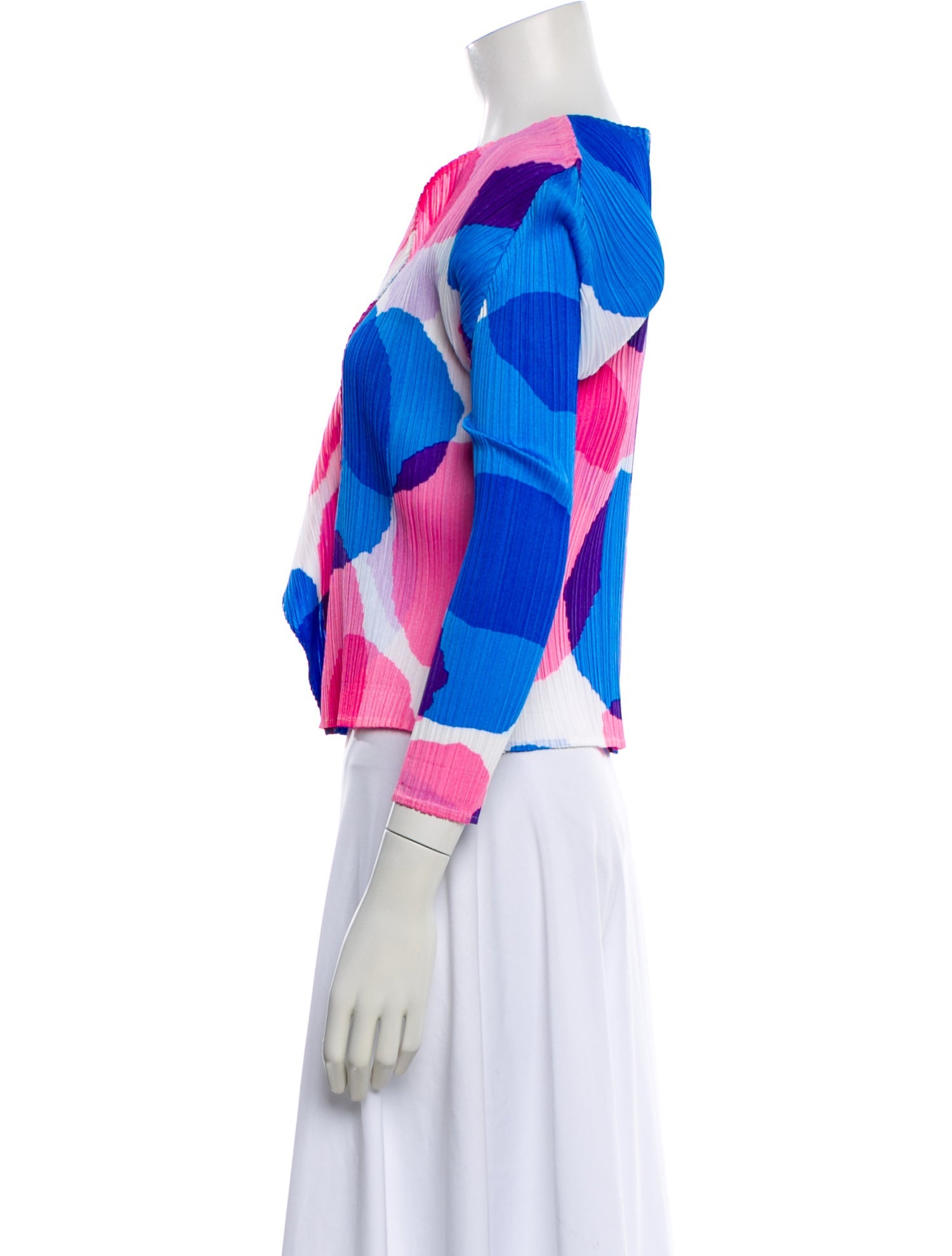 Pleats Please Issey Miyake 2008 Printed Jacket