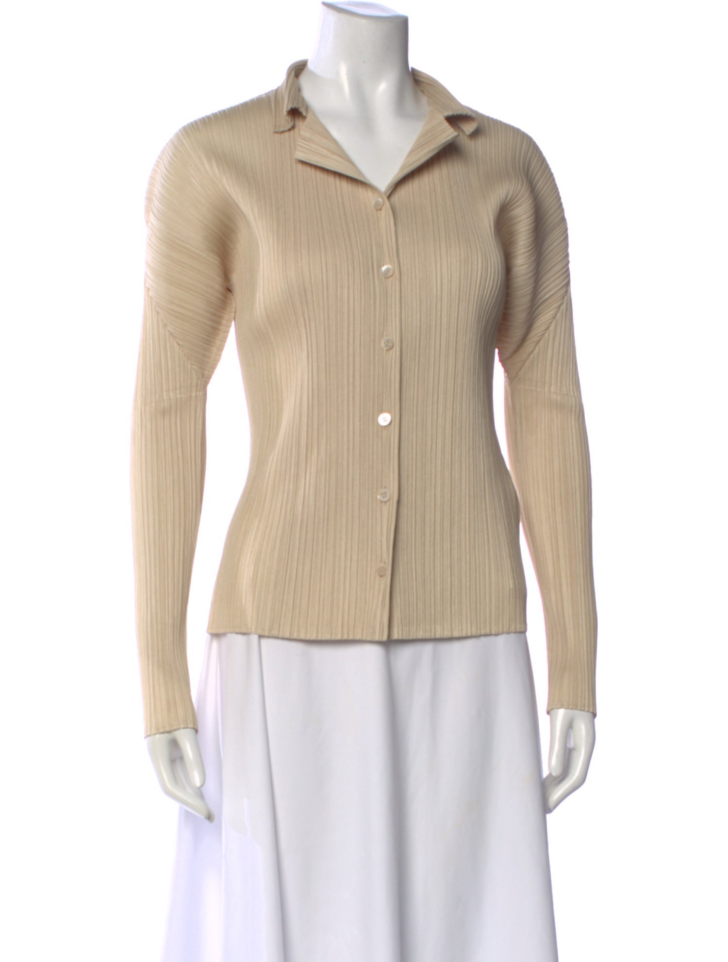 Pleats Please Issey Miyake Vintage 2000 Button-Up Top