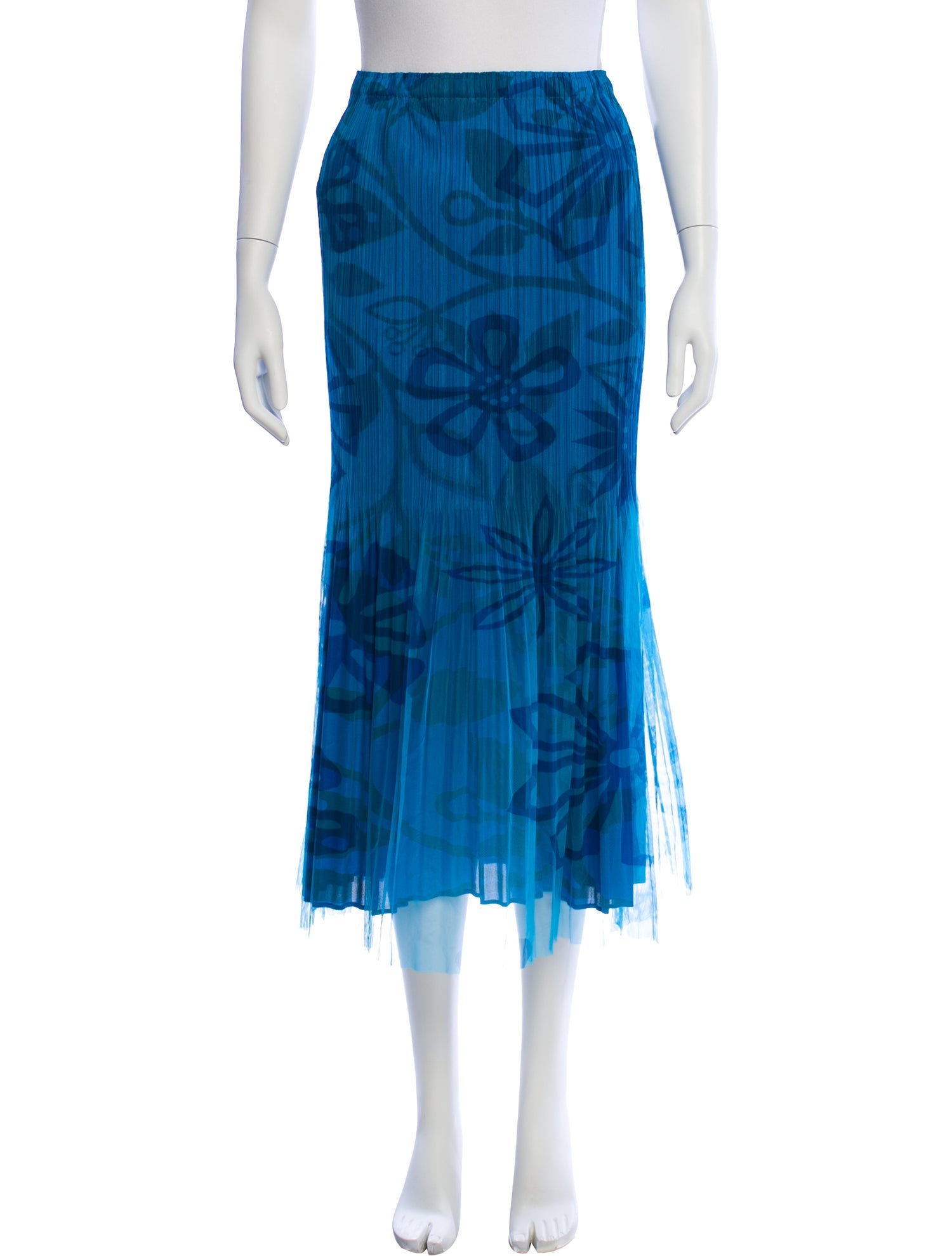 Pleats Please Issey Miyake Vintage Midi Length Skirt