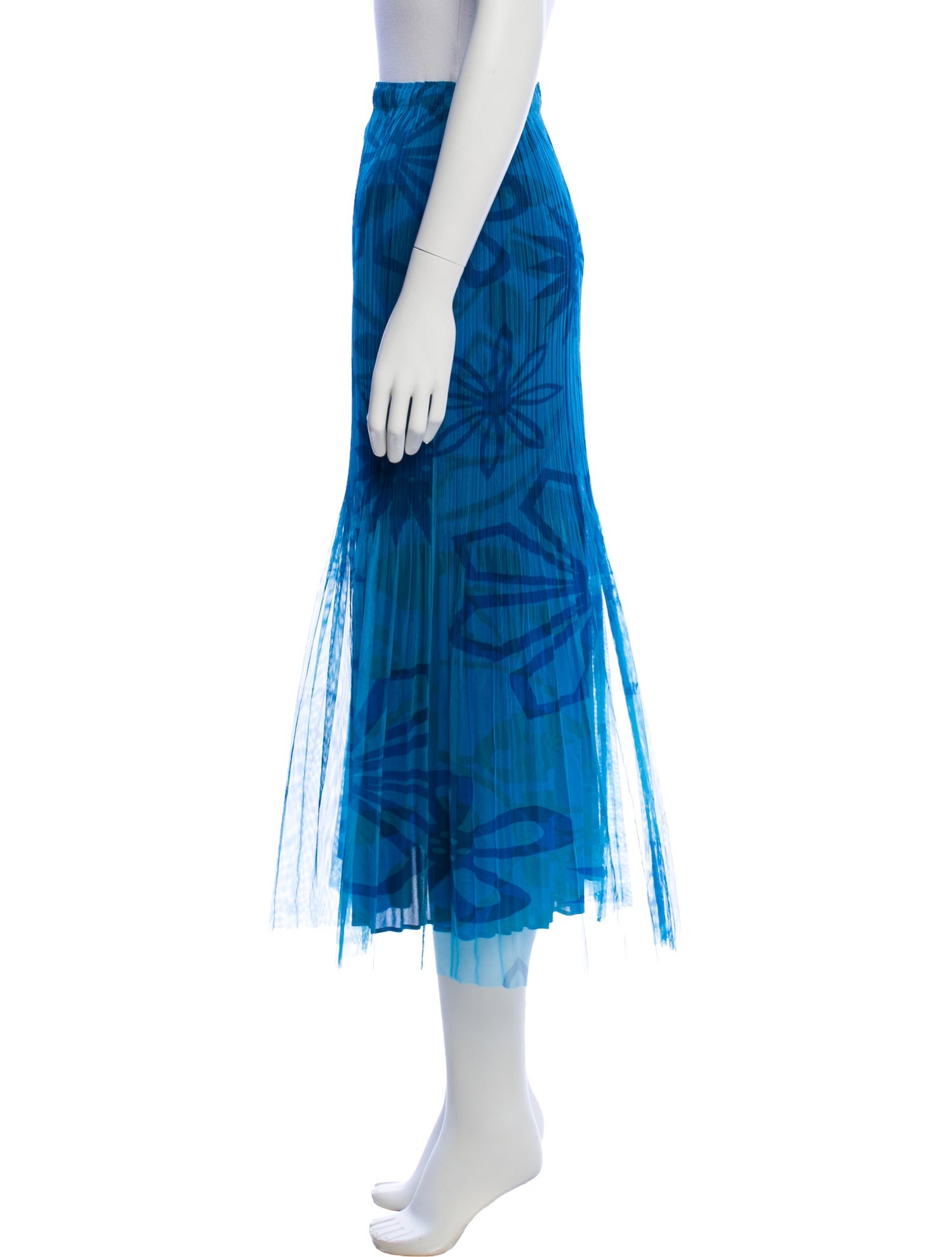Pleats Please Issey Miyake Vintage Midi Length Skirt